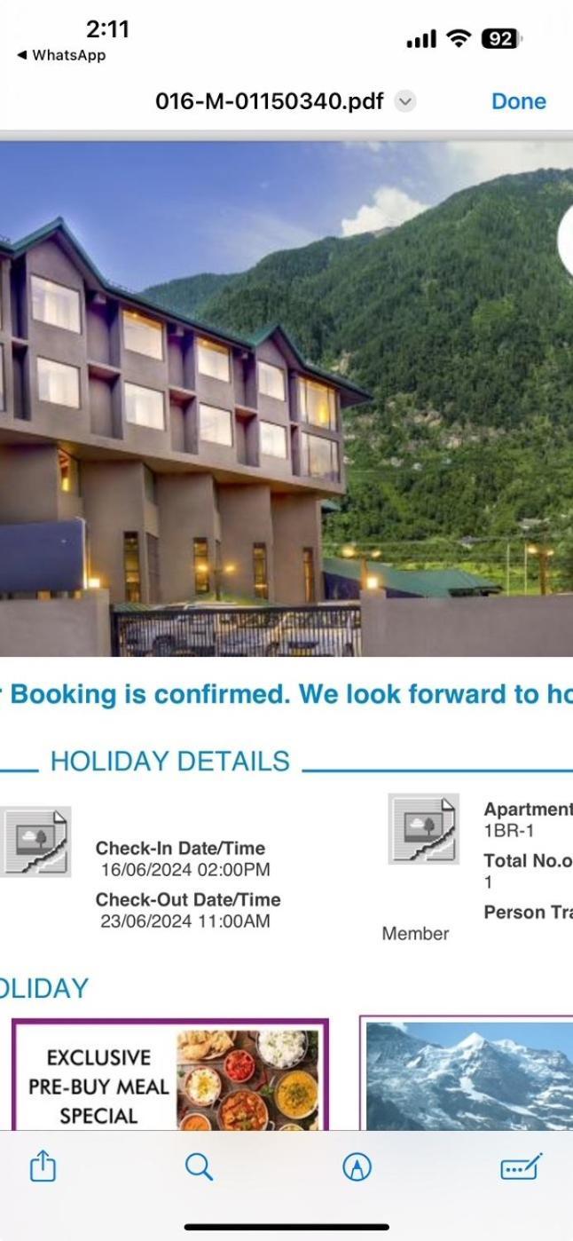 Hotel Park Paradise Manali Manāli Exterior foto